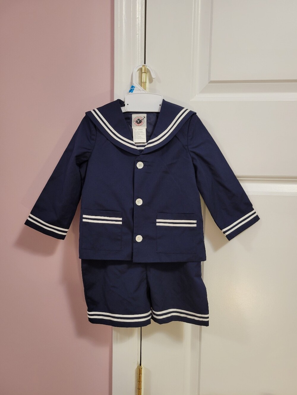 NWT Vintage Good Lad Navy Blue 3-Piece Sailor Set - Nautical Outfit- 3-6 /24 Mon